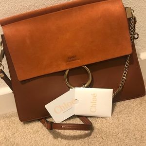 Brand new Chloe Faye in brown